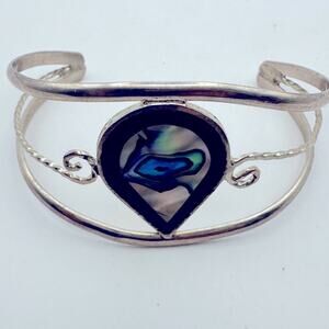 Vintage Alpaca Mexico Silver Bracelet Casual Boho Bohemian Coastal Cowgirl
